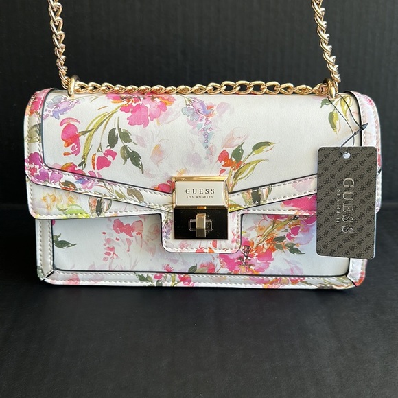 New GUESS Kavet Floral Crossbody - Picture 9 of 13